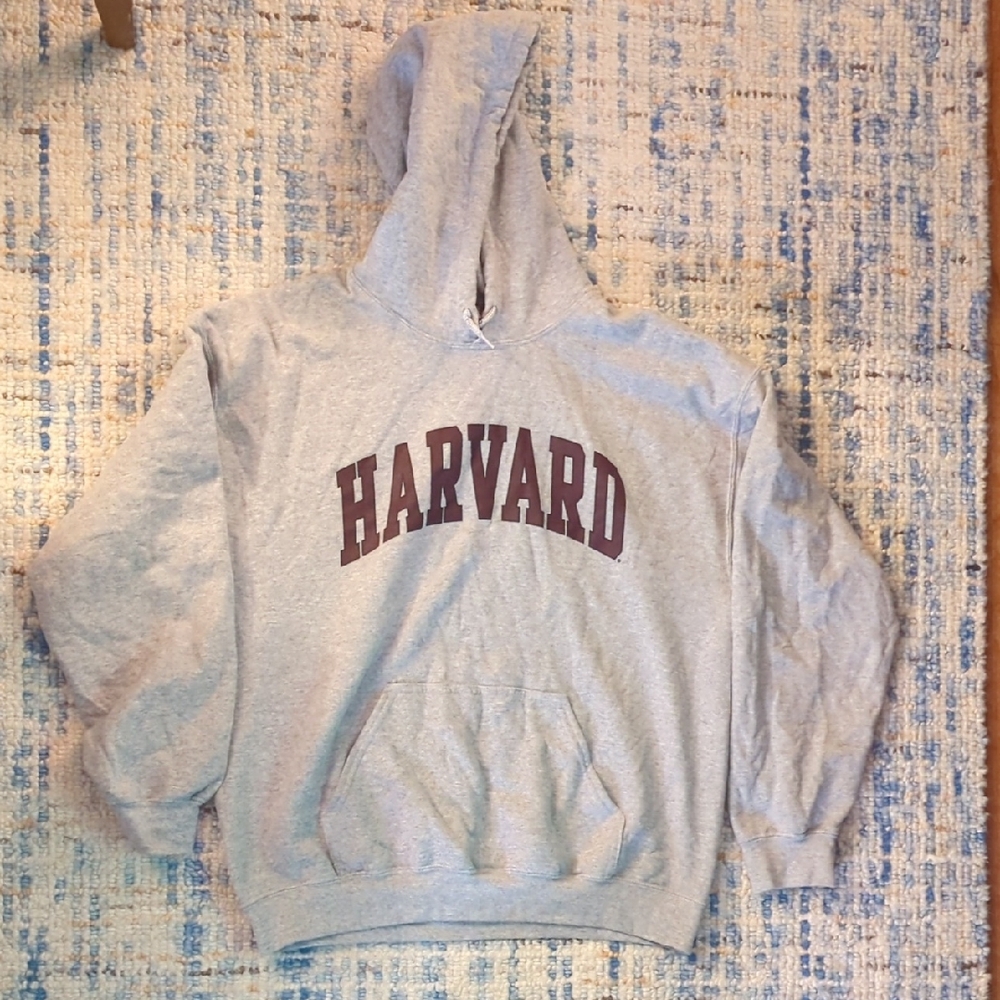 Harvard Hoodie Gildan Gray Large